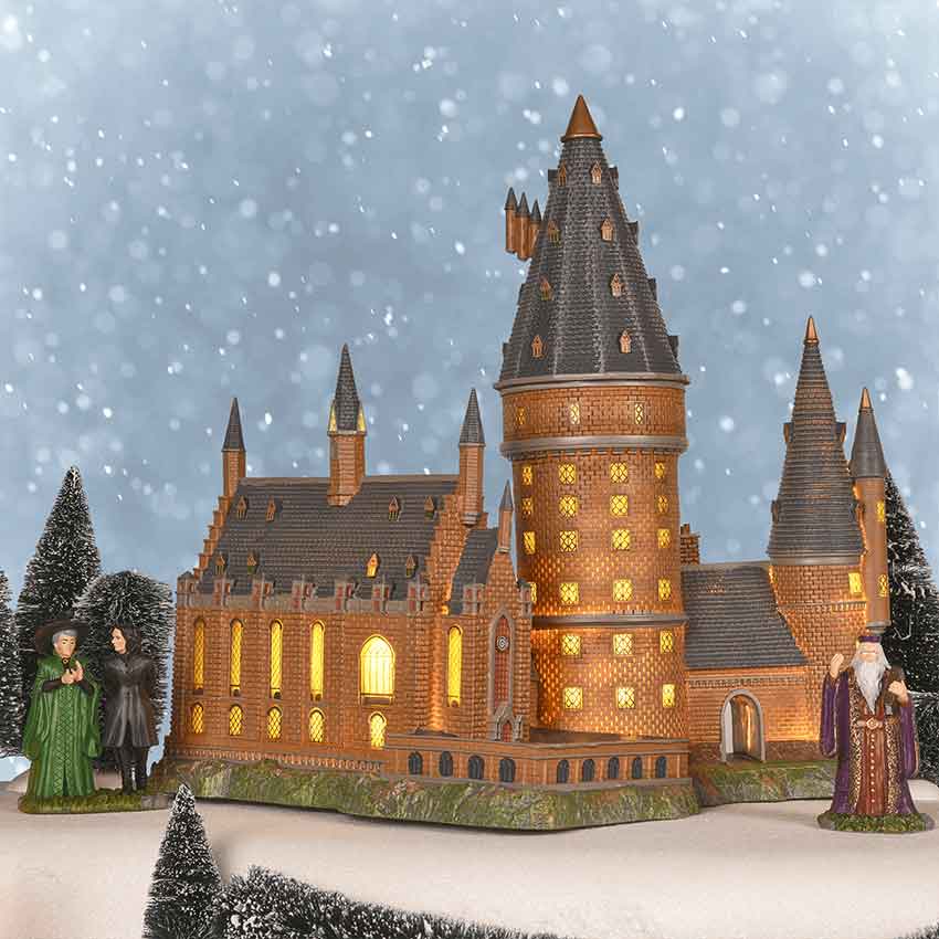 Hogwarts Great Hall and Tower - Harry Potter Village by Department 56